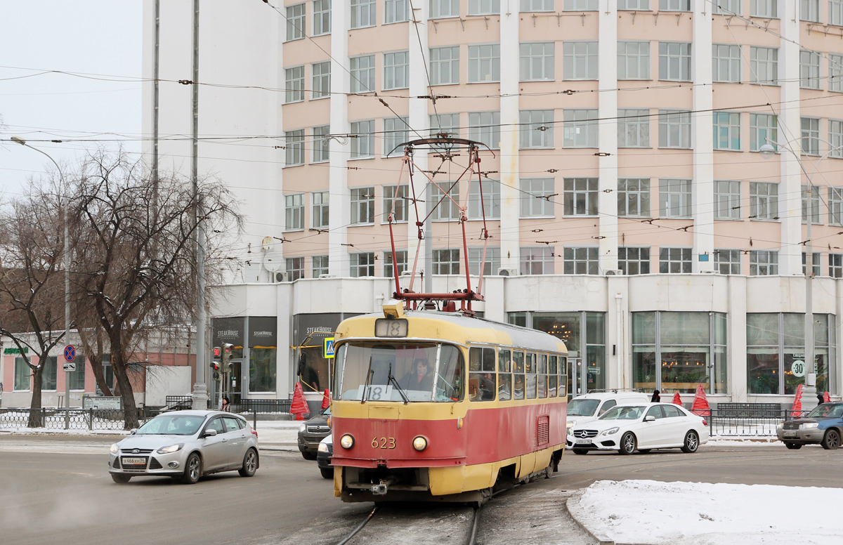 Yekaterinburg, Tatra T3SU (2-door) Nr. 623