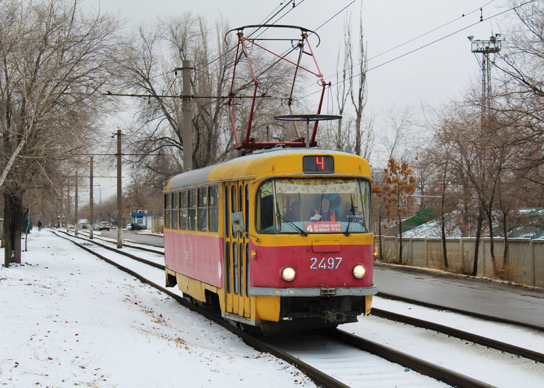 Волгоград, Tatra T3SU (двухдверная) № 2497