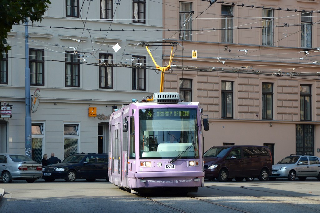 Брно, Škoda 03T6 Anitra № 1814 Брно, Škoda 03T6 Anitra № 1814