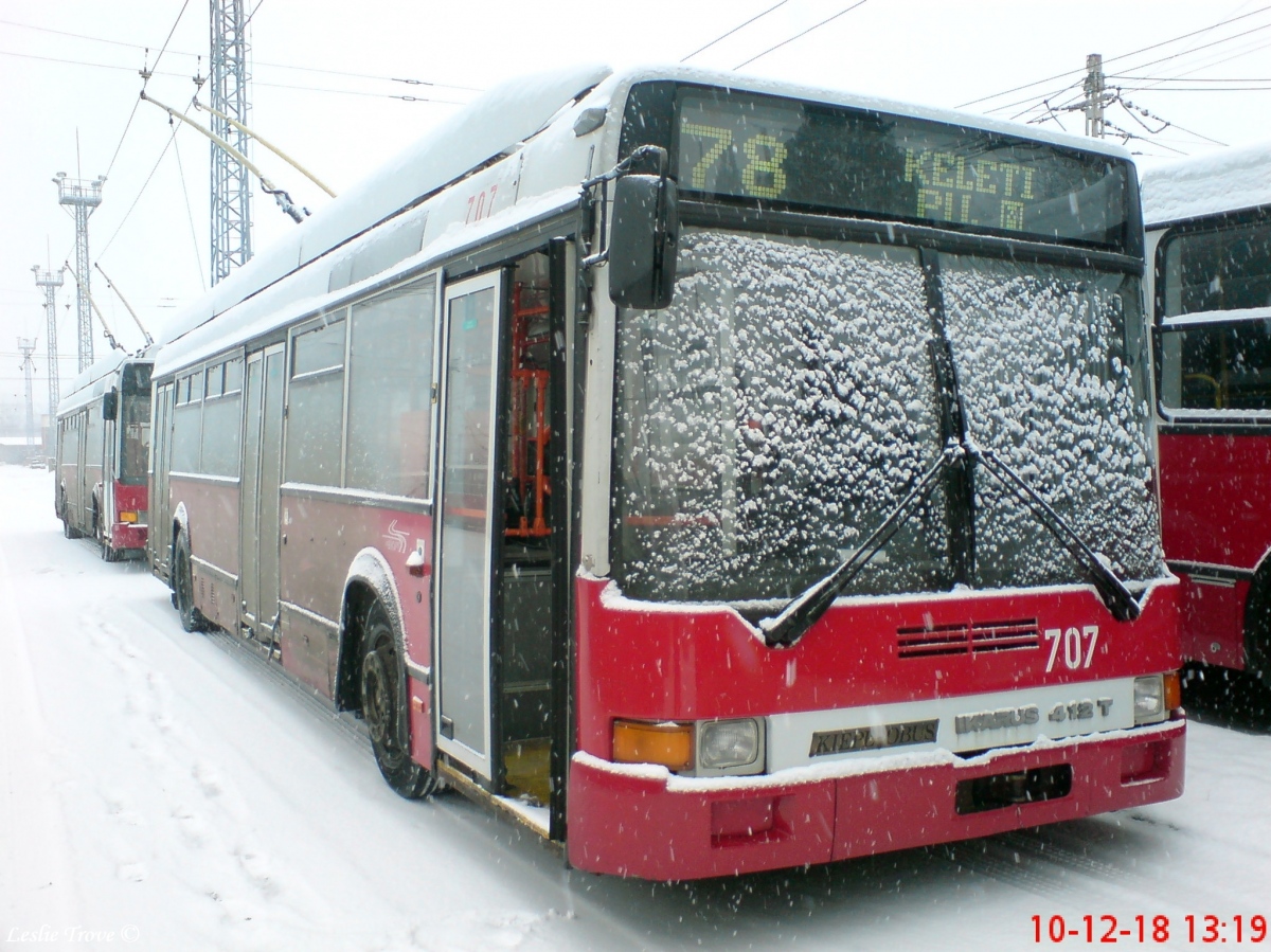 Budapest, Ikarus 412.81 # 707; Budapest — Trolleybus depot Budapest, Ikarus 412.81 # 707; Budapest — Trolleybus depot