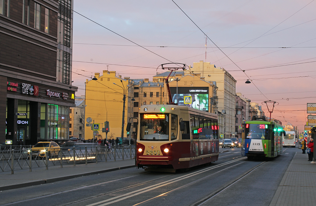Санкт-Петербург, ЛМ-68М2 (мод. СПб ГЭТ) № 3601