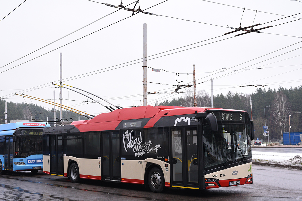 Вильнюс, Solaris Trollino IV 12 Škoda № 1724