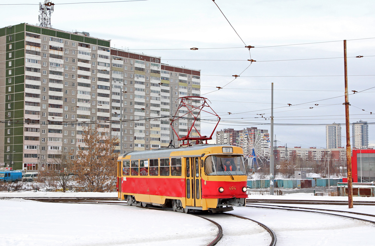 Екатеринбург, Tatra T3SU (двухдверная) № 494