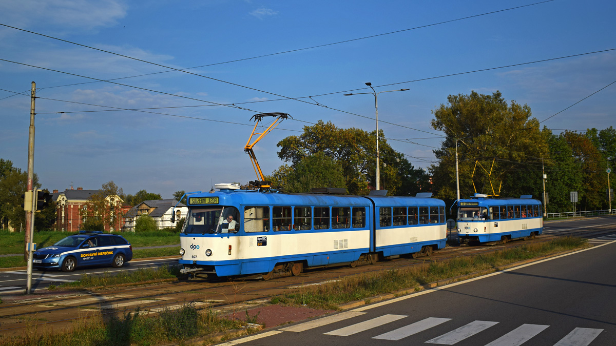 Острава, Tatra K2G № 807; Острава, Tatra T3SUCS № 961