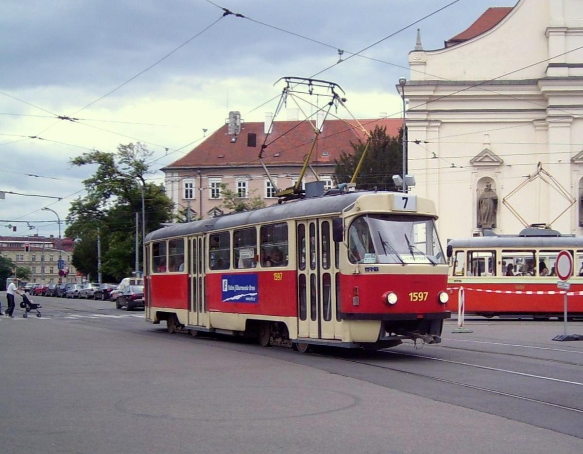 Брно, Tatra T3 № 1597