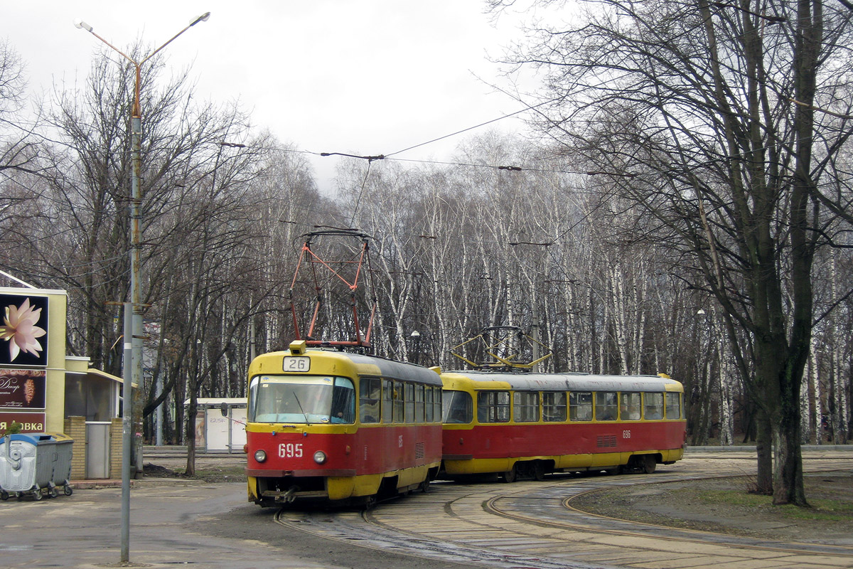Харьков, Tatra T3SU № 695