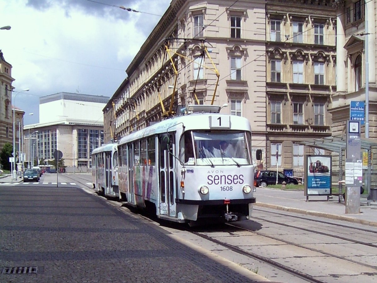 Brno, Tatra T3G Br. 1608
