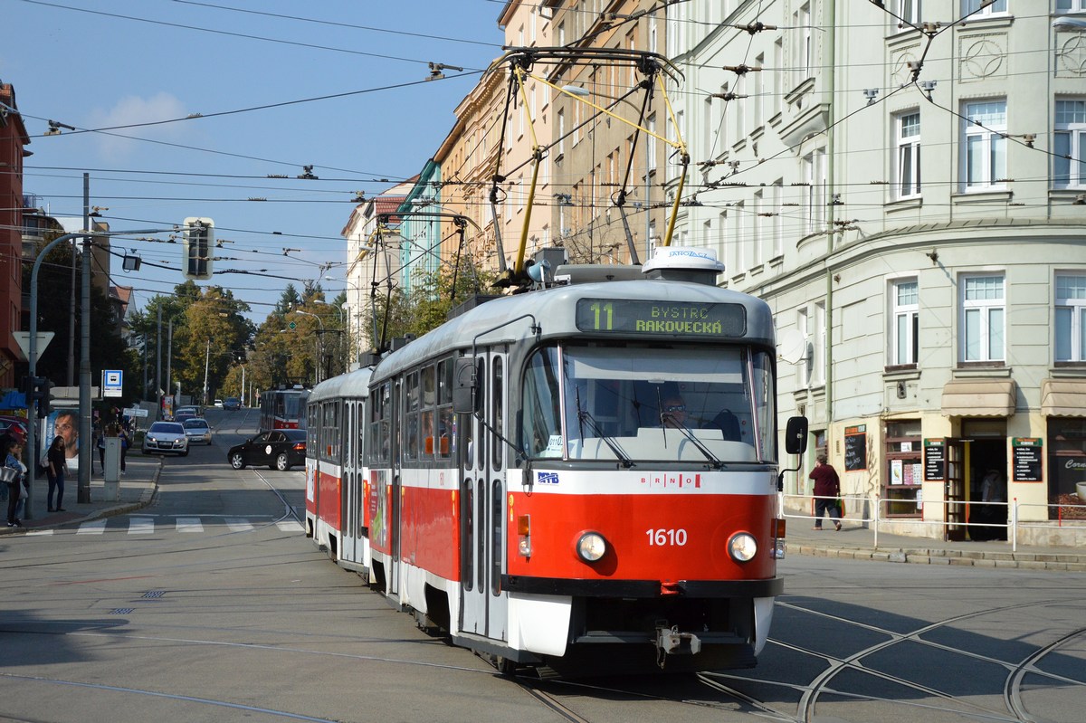 Брно, Tatra T3G № 1610