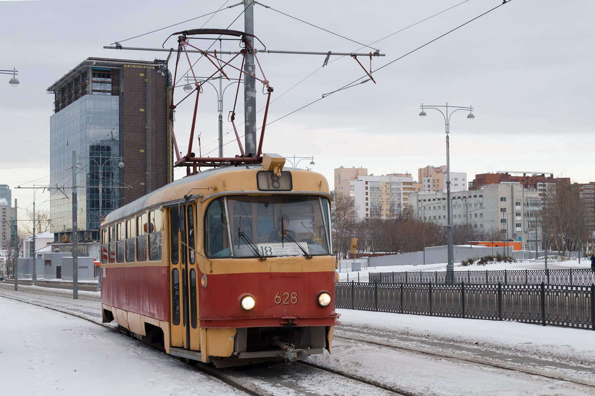 Екатеринбург, Tatra T3SU (двухдверная) № 628