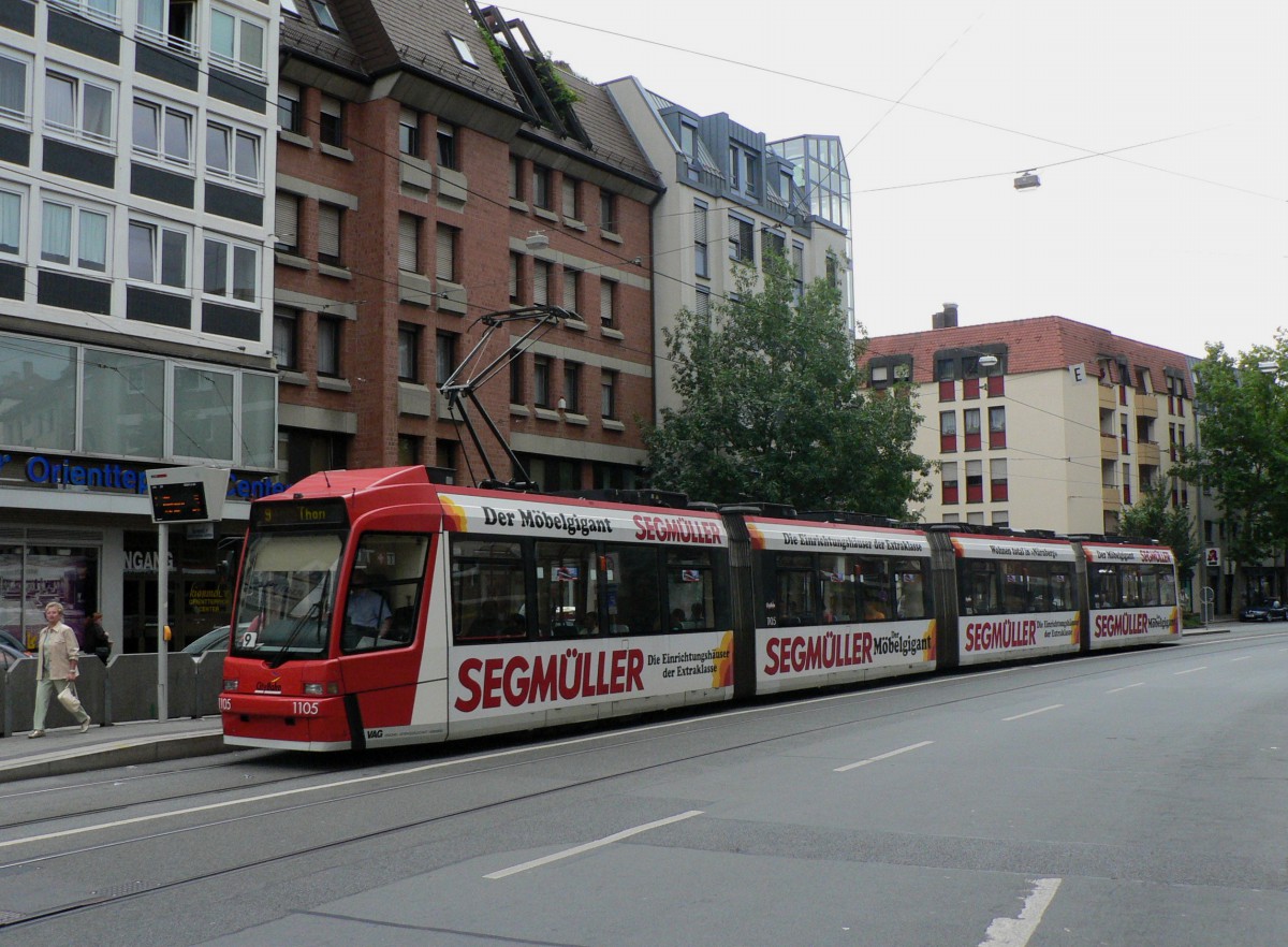 Нюрнберг, Adtranz GT8N2 № 1105