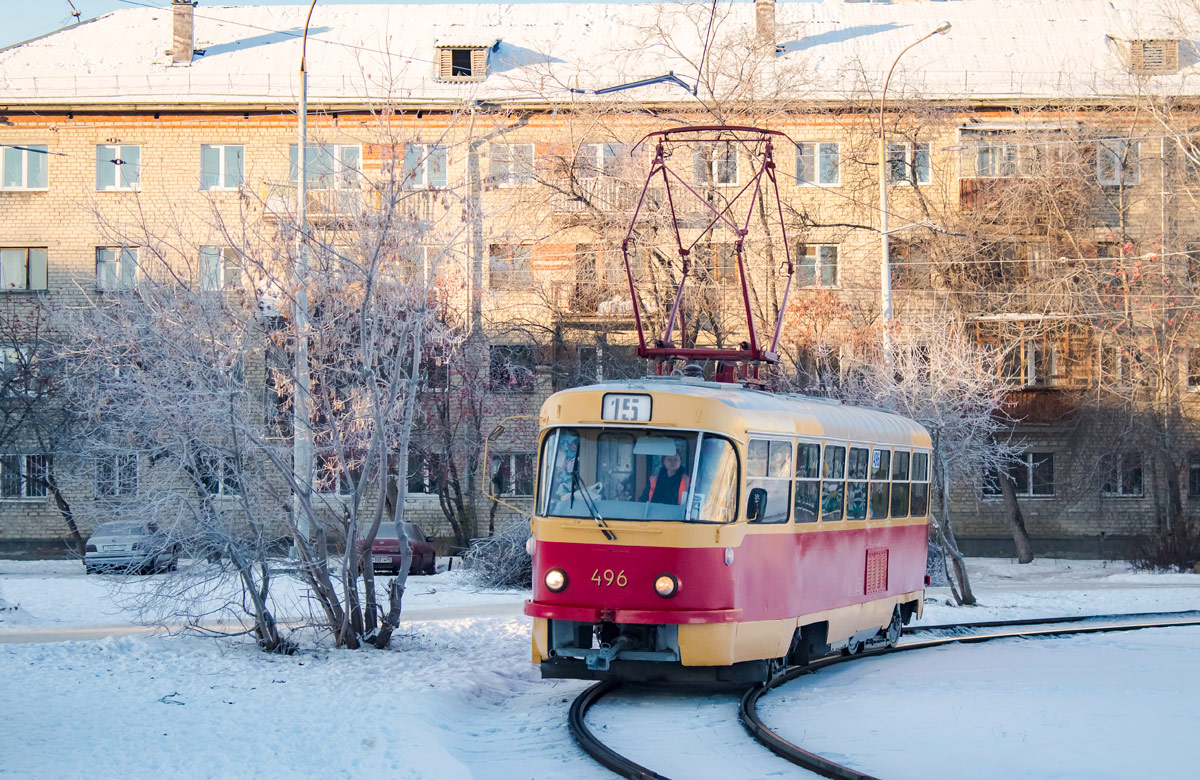 Екатеринбург, Tatra T3SU (двухдверная) № 496