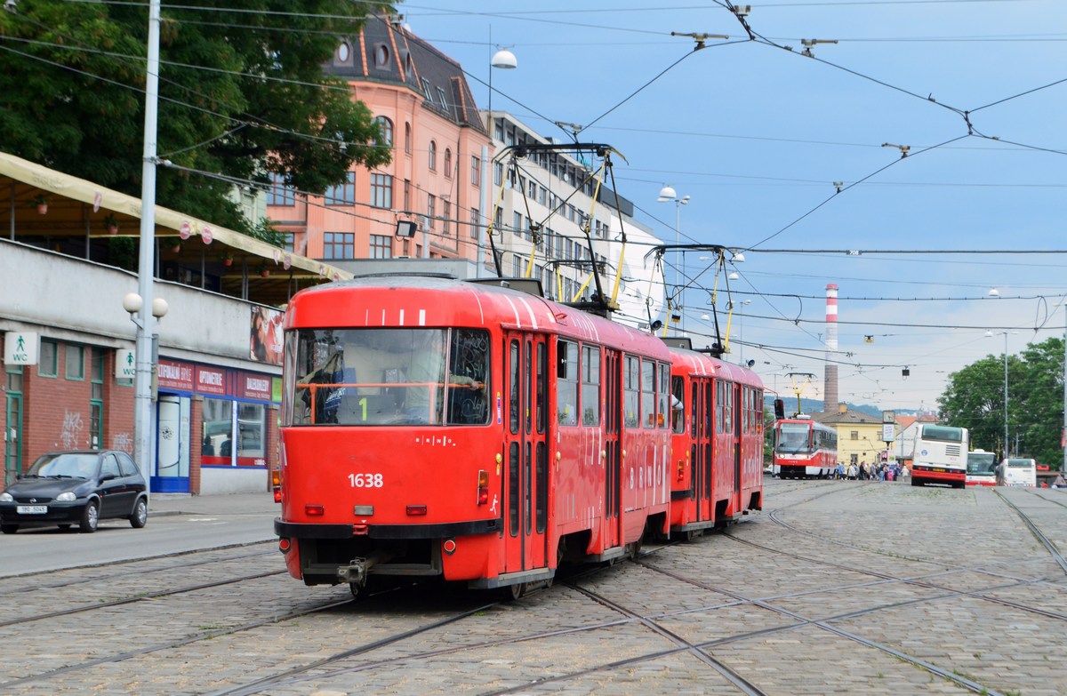 Брно, Tatra T3G № 1638