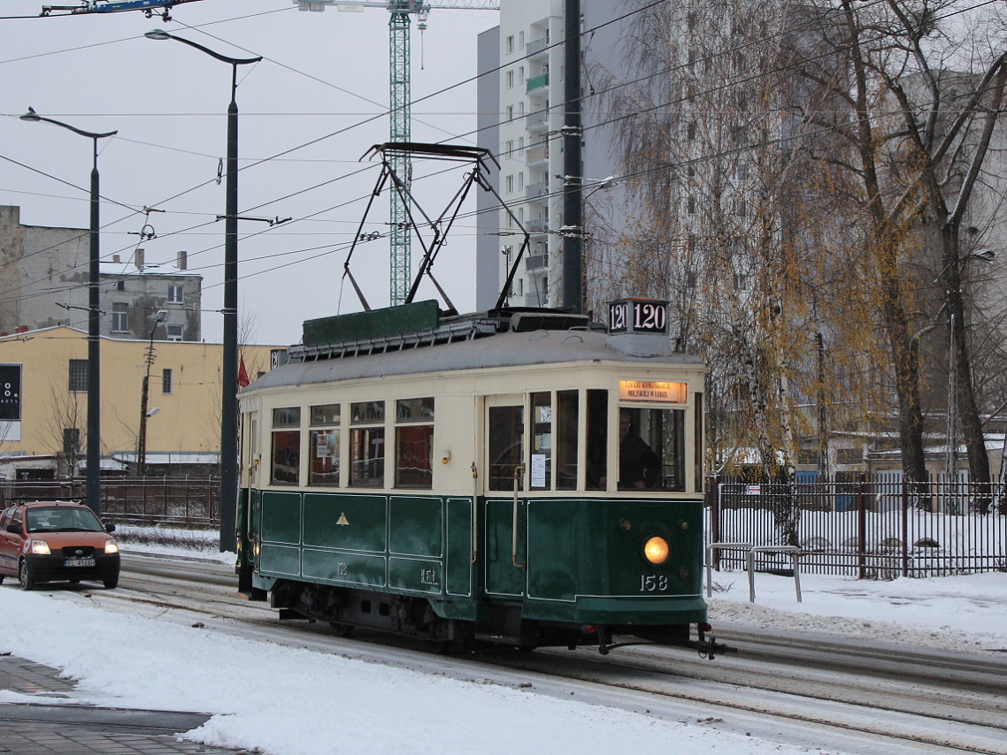Łódź, Lilpop III — 158; Łódź — 120 years of public transport in Łódź — 16.12.2018