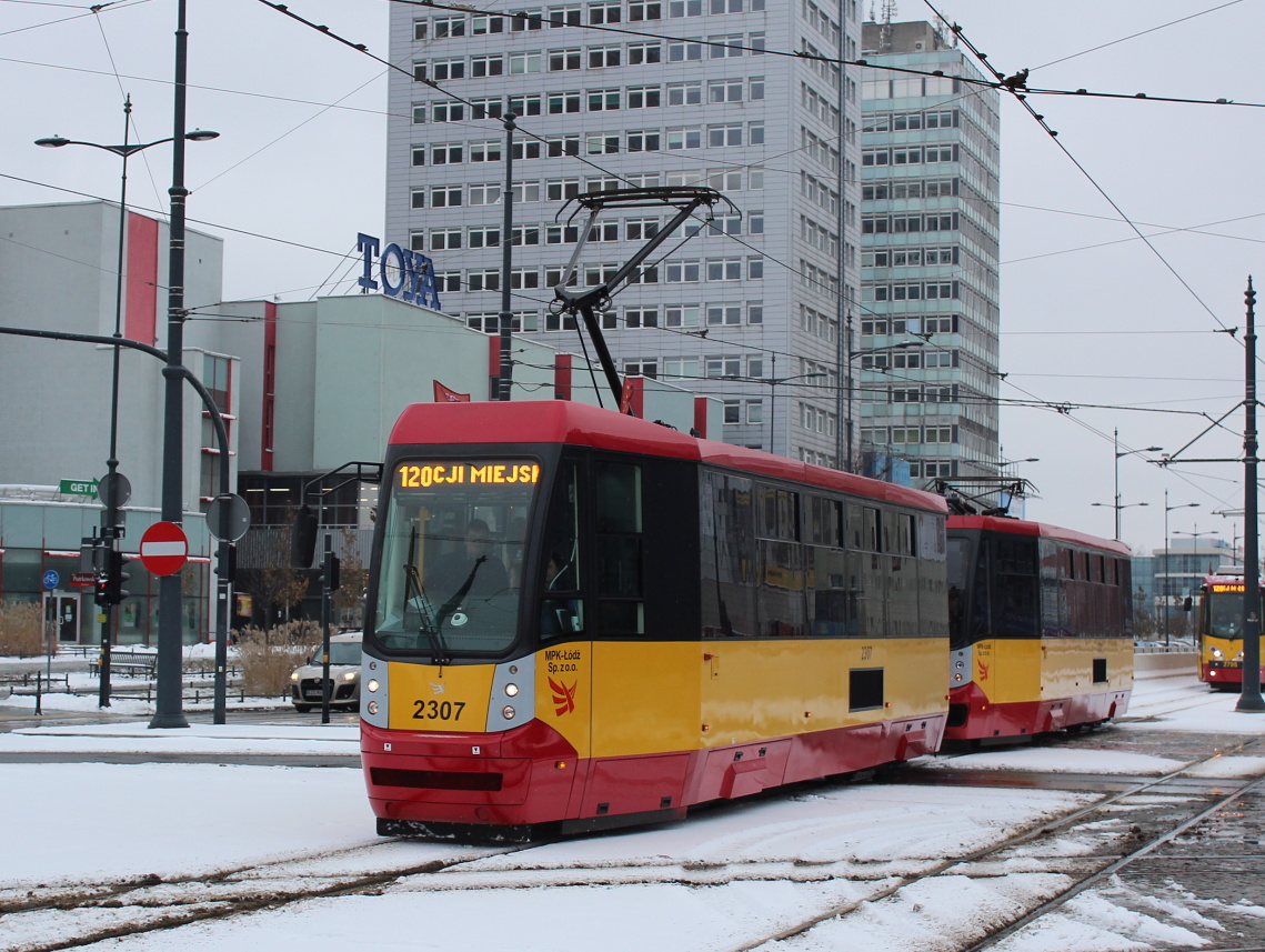 Łódź, Konstal/MPK 805N-M16 — 2307; Łódź — 120 years of public transport in Łódź — 16.12.2018