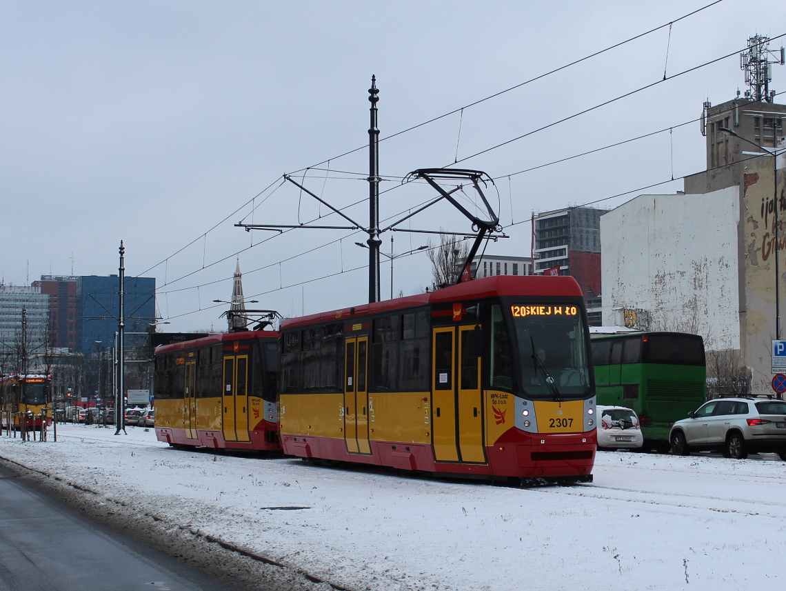 Лодзь, Konstal/MPK 805N-M16 № 2307; Лодзь — 120 лет общественному транспорту в Лодзи — 16.12.2018