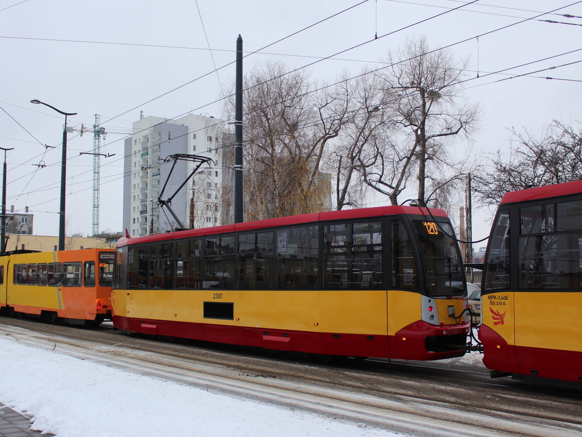 Łódź, Konstal/MPK 805N-M16 Nr 2307; Łódź — 120 lat komunikacji miejskiej w Łodzi — 16.12.2018
