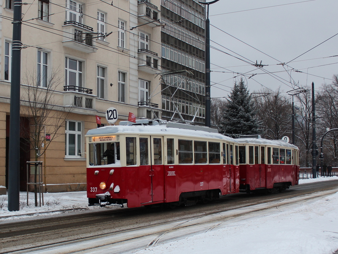 Łódź, Konstal 5N № 337; Łódź — 120 years of public transport in Łódź — 16.12.2018