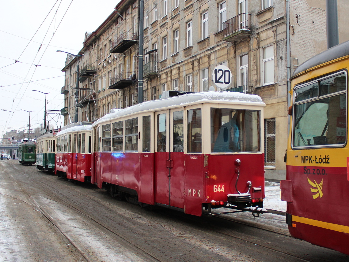 Lodz, FWŚ 5ND1 č. 644; Lodz — 120 years of public transport in Łódź — 16.12.2018