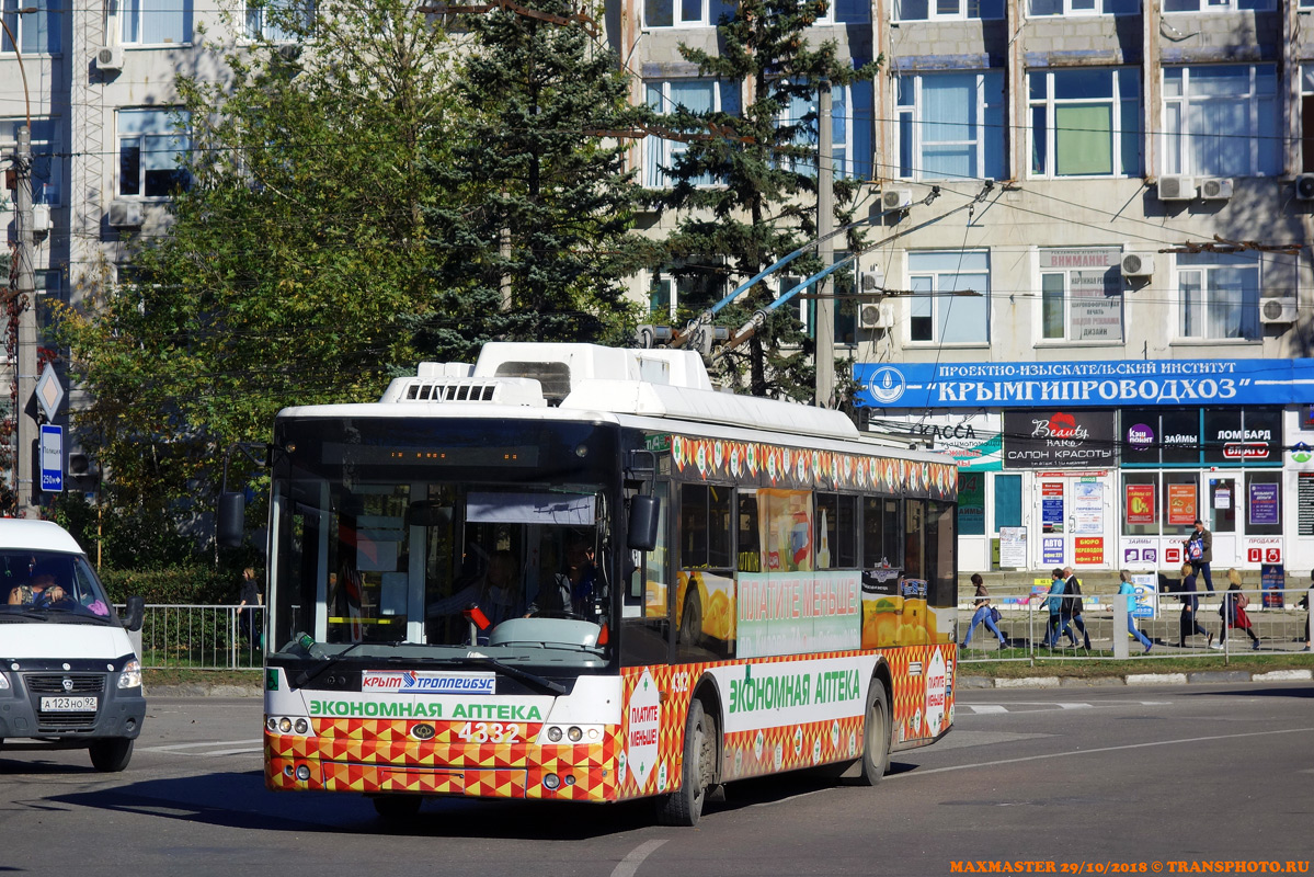Crimean trolleybus, Bogdan T70110 # 4332