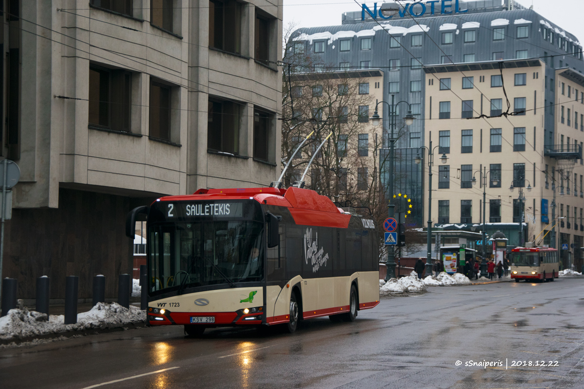 Вильнюс, Solaris Trollino IV 12 Škoda № 1723