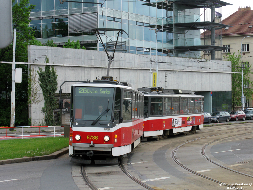 Prague, Tatra T6A5 № 8736