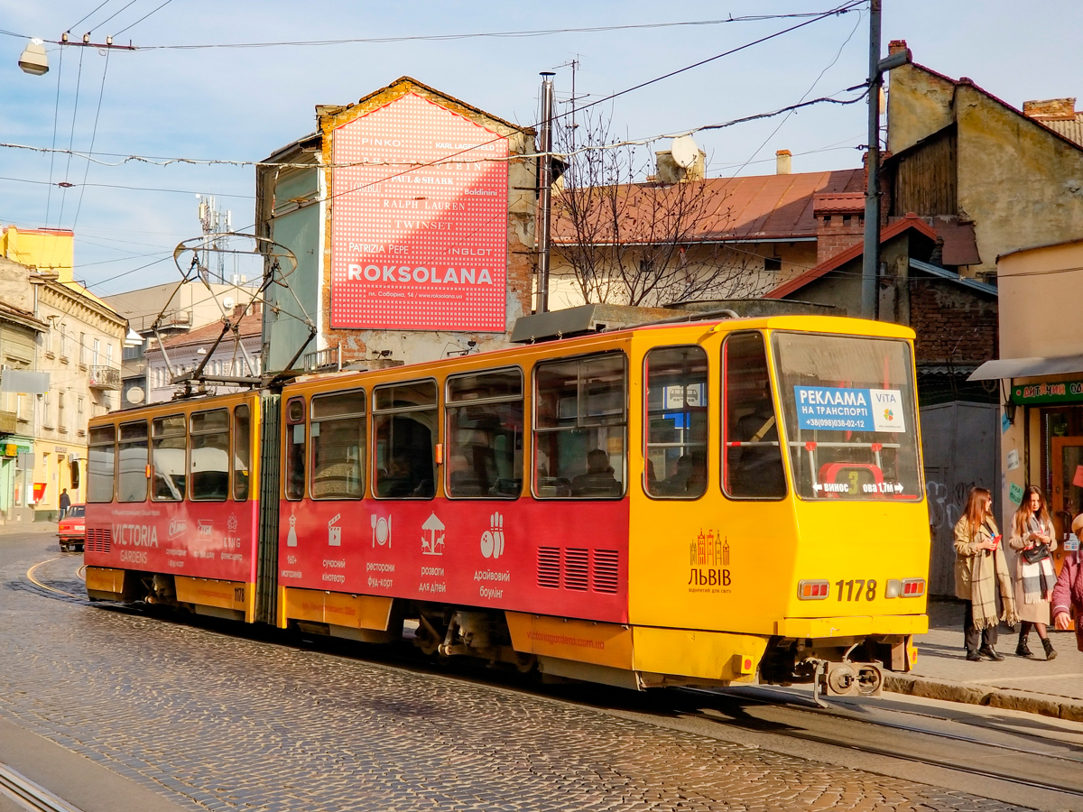 Львов, Tatra KT4D № 1178
