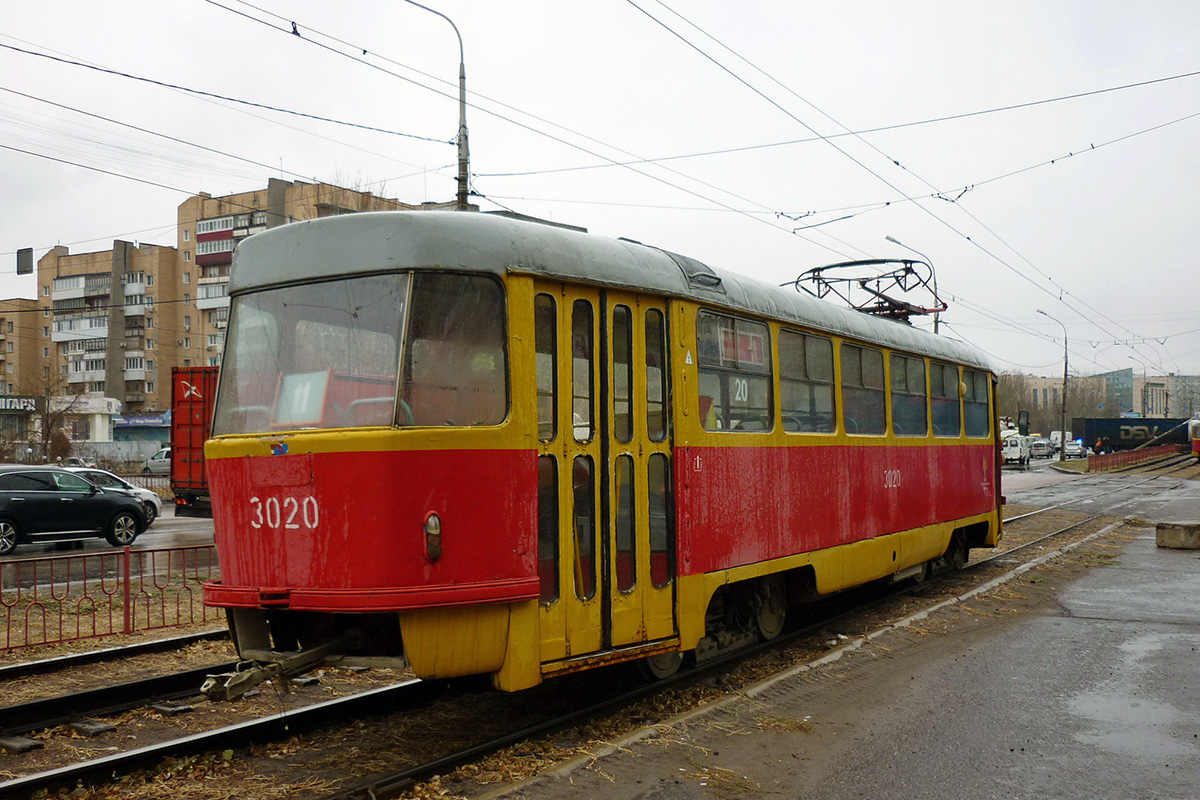 Волгоград, Tatra T3SU (двухдверная) № 3020