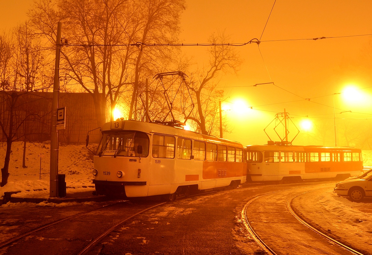 Брно, Tatra T3 № 1539; Брно, Tatra T3 № 1598