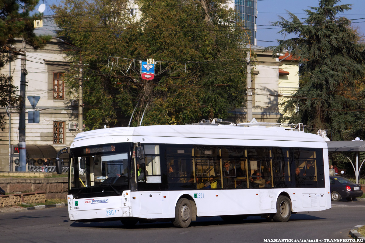 Крымский троллейбус, Тролза-5265.03 «Мегаполис» № 2801; Крымский троллейбус — Движение троллейбусов без КС (автономный ход)