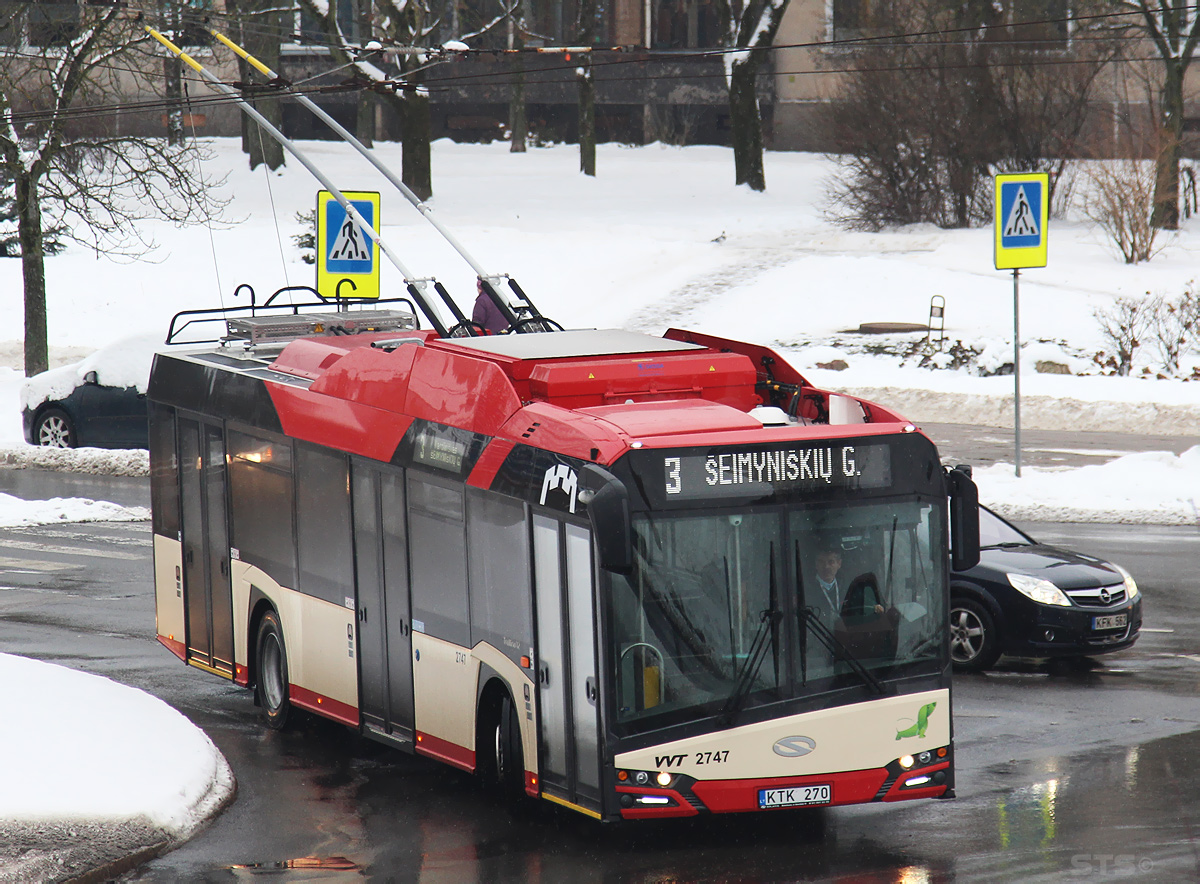 Вільнюс, Solaris Trollino IV 12 Škoda № 2747 Вільнюс, Solaris Trollino IV 12 Škoda № 2747