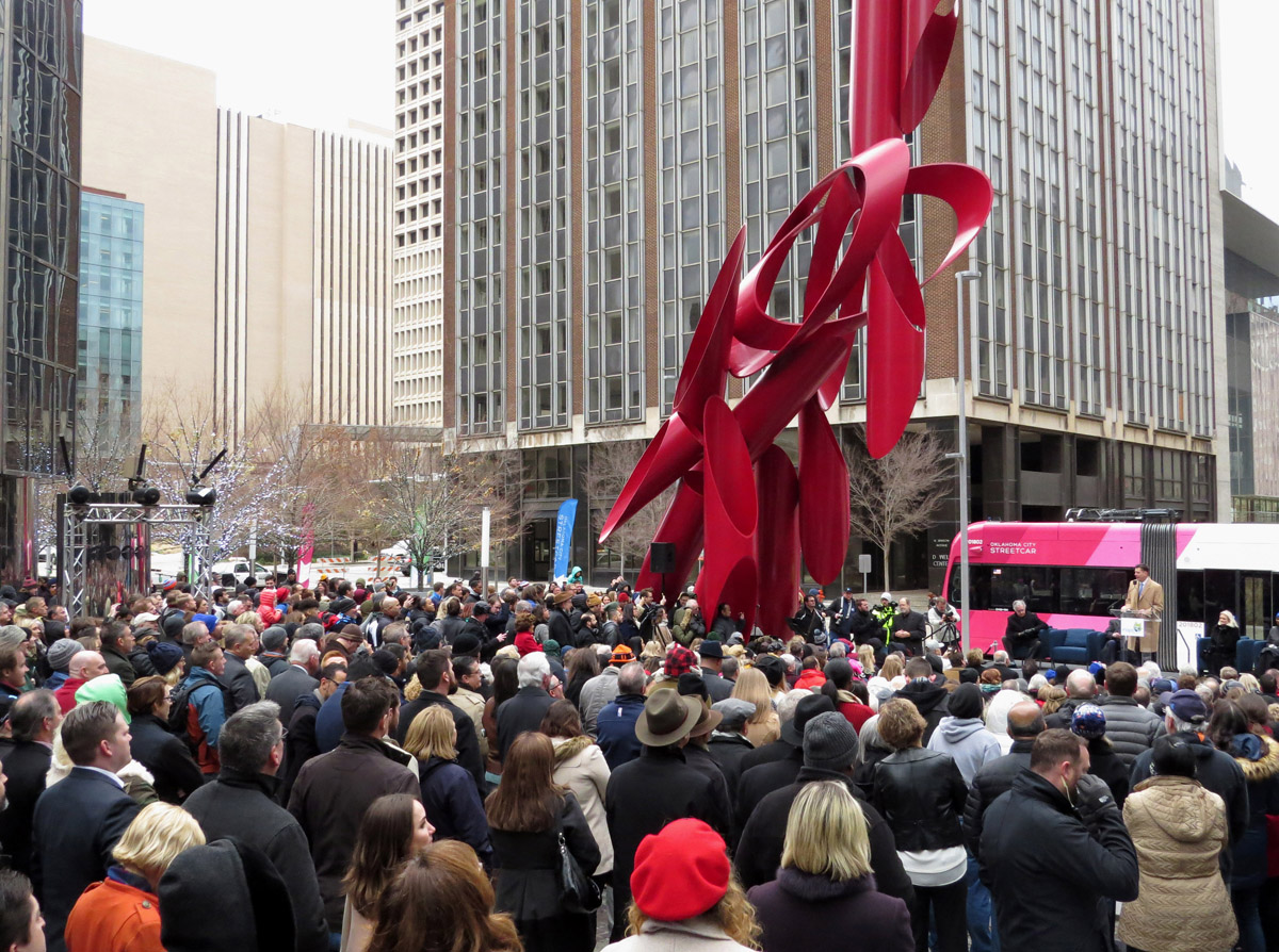 Оклахома-Сити — Открытие первой очереди трамвая 14.12.2018