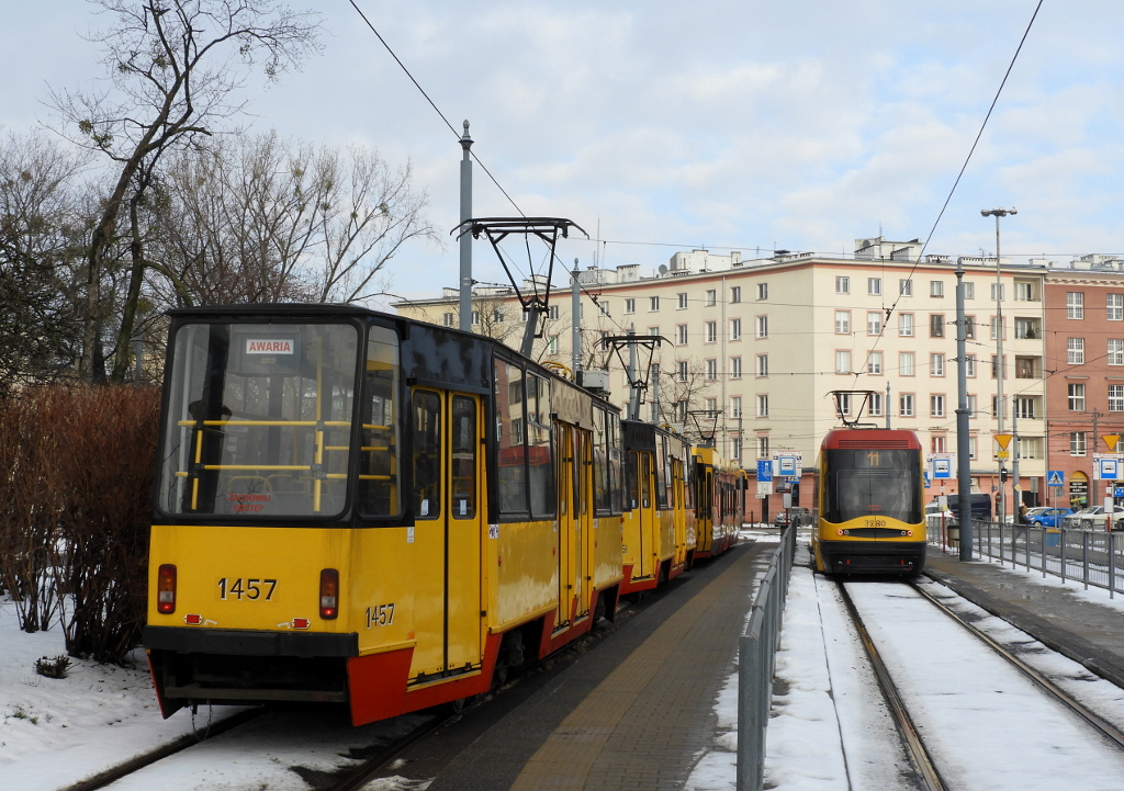 Варшава, Konstal 105Nm № 1457