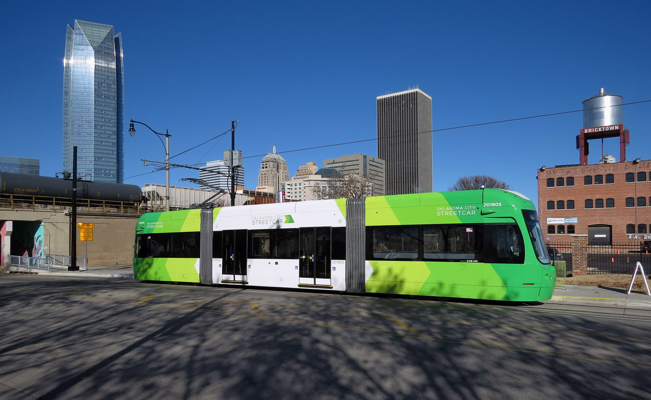 Оклахома-Сити, Brookville Liberty № 201805; Оклахома-Сити — Линии и инфраструктура