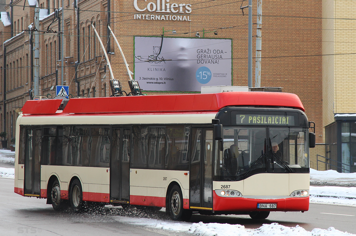 Вильнюс, Solaris Trollino II 15 AC № 2687