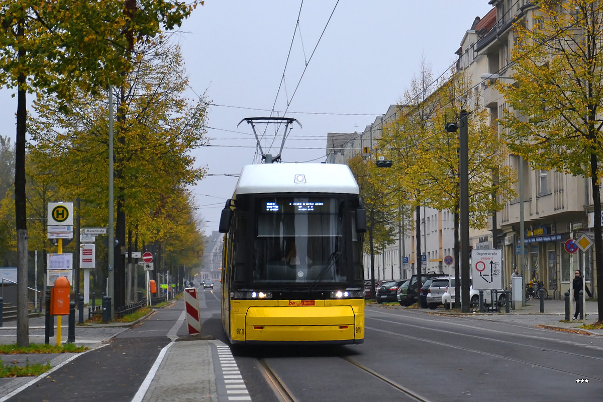 Берлин, Bombardier Flexity Berlin (GT8-08ZR/F8Z) № 9010