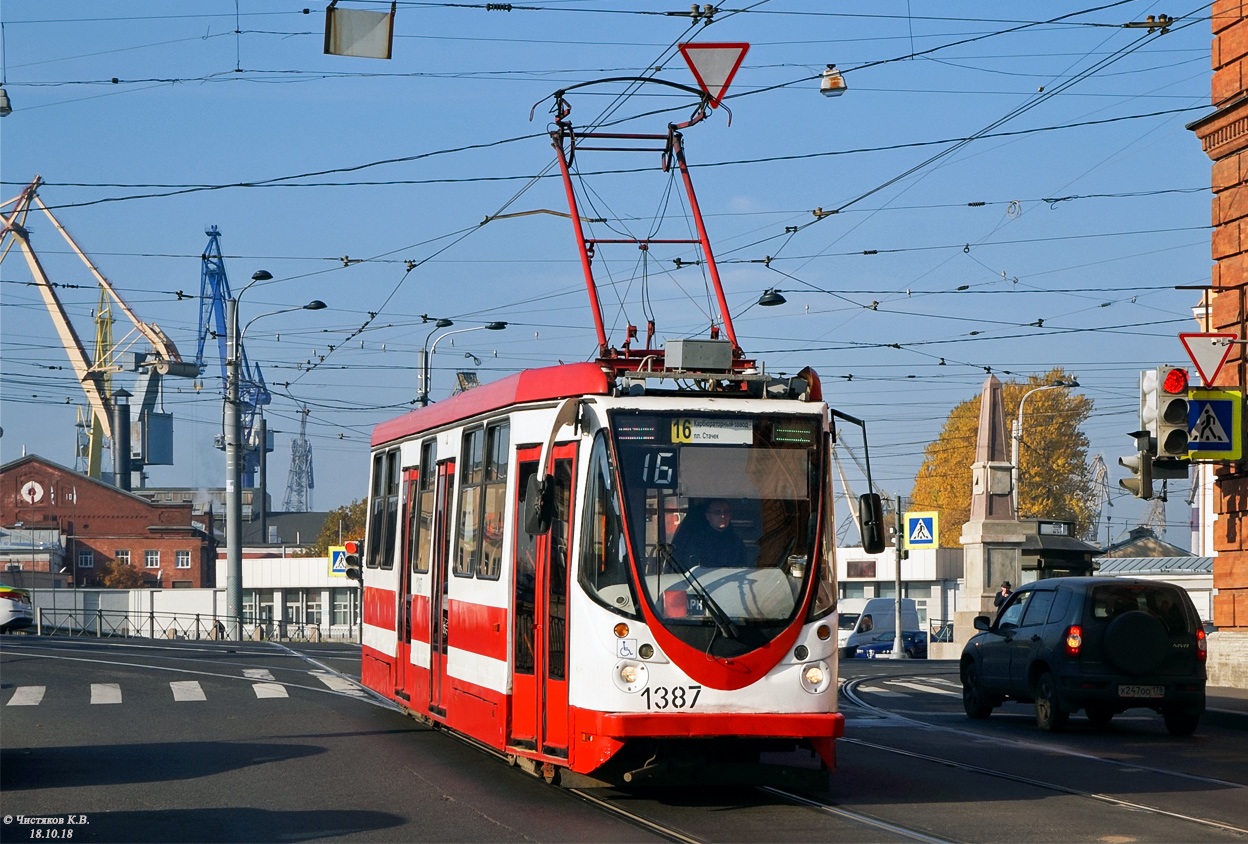Санкт-Петербург, 71-134А (ЛМ-99АВН) № 1387 Санкт-Петербург, 71-134А (ЛМ-99АВН) № 1387