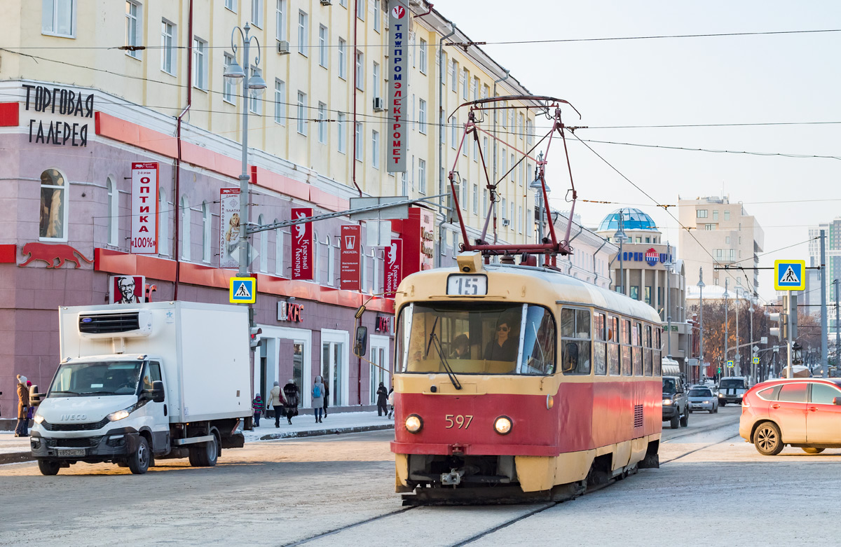 Yekaterinburg, Tatra T3SU # 597