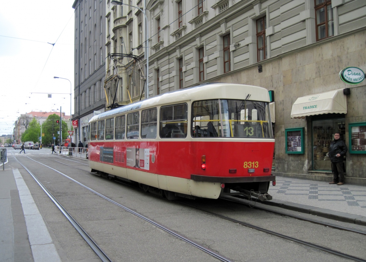 Прага, Tatra T3R.P № 8313