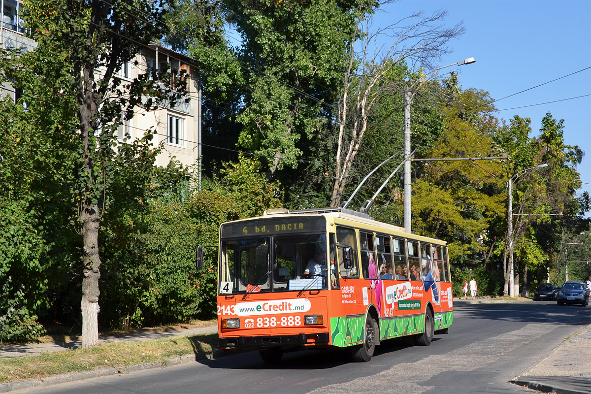 Кишинёв, Škoda 14TrDT/6M № 2143