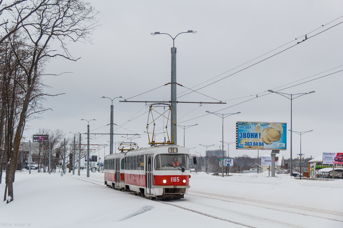 Самара, Tatra T3SU (двухдверная) № 1165