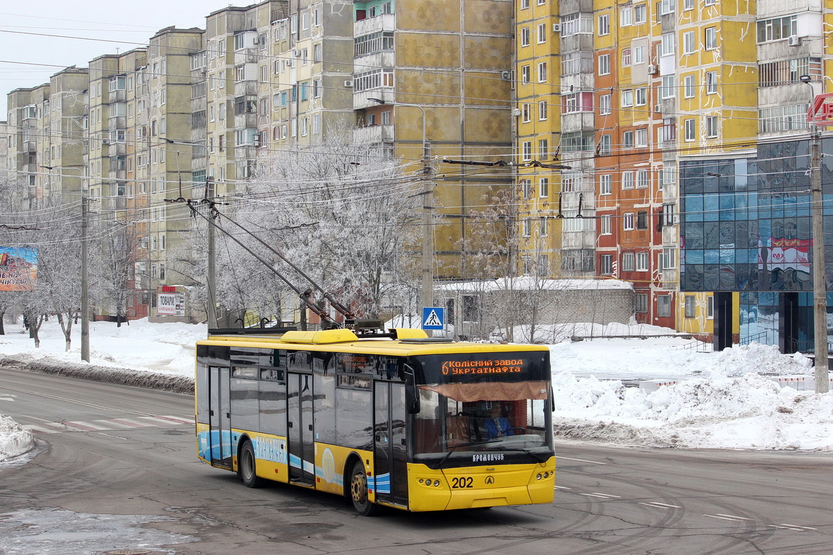 Кременчуг, ЛАЗ E183D1 № 202
