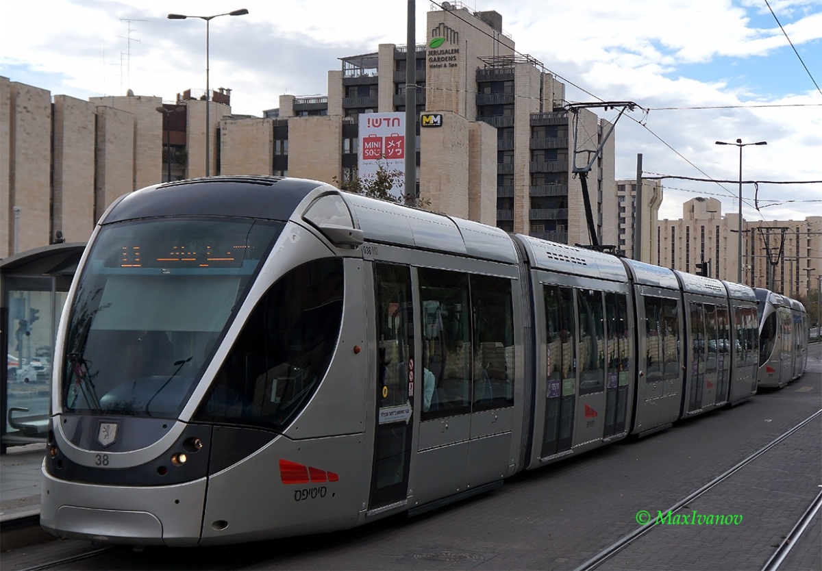 Иерусалим, Alstom Citadis 302 № 38