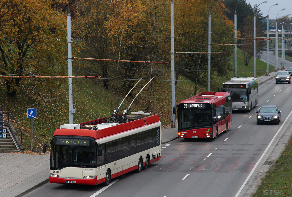 Vilnius, Solaris Trollino II 15 AC № 2688