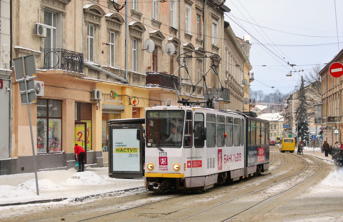 Львов, Tatra KT4D № 1178
