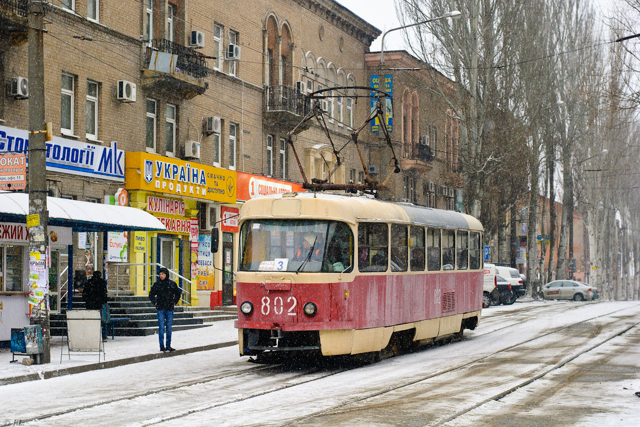 Запорожье, Tatra T3SU № 802