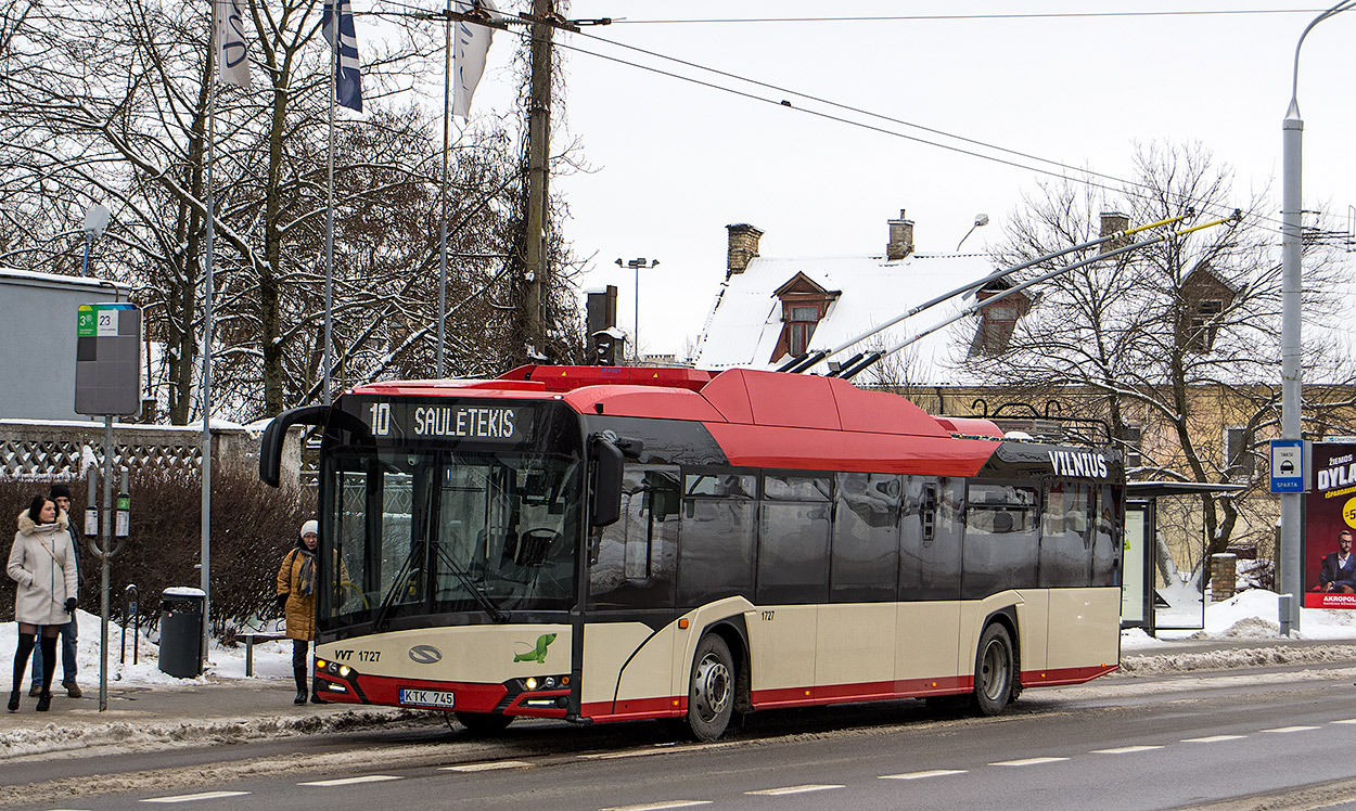 Vilnius, Solaris Trollino IV 12 Škoda № 1727