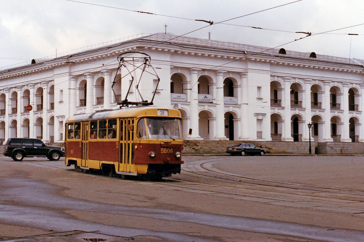 Кіеў, Tatra T3SU № 5806; Кіеў — Исторические фотографии; Кіеў — Трамвайные линии: Закрытые линии
