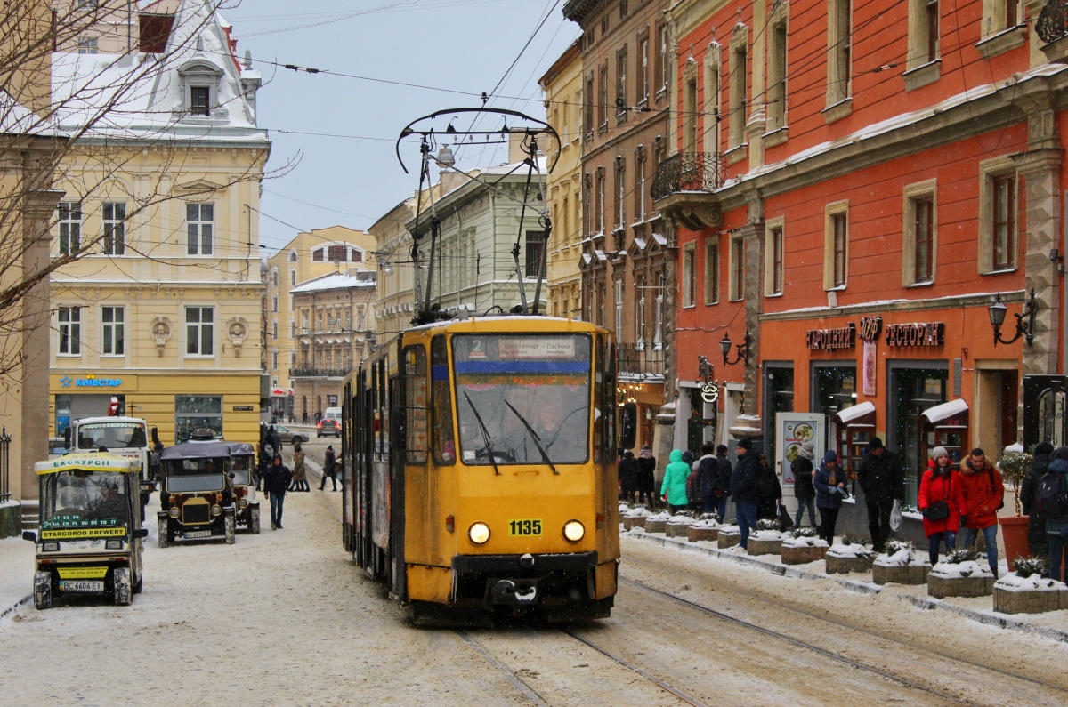 Львов, Tatra KT4SU № 1135