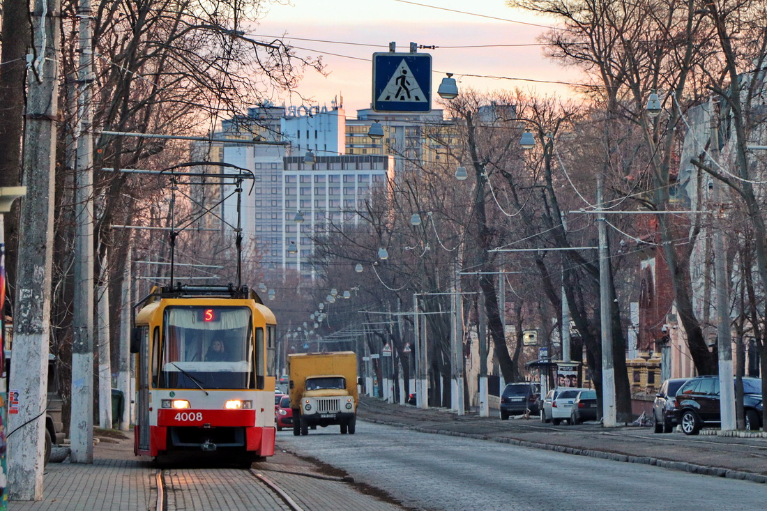 Одеса, T3 КВП Од № 4008; Одеса — Трамвайні лінії: Французький бульвар — Аркадія
