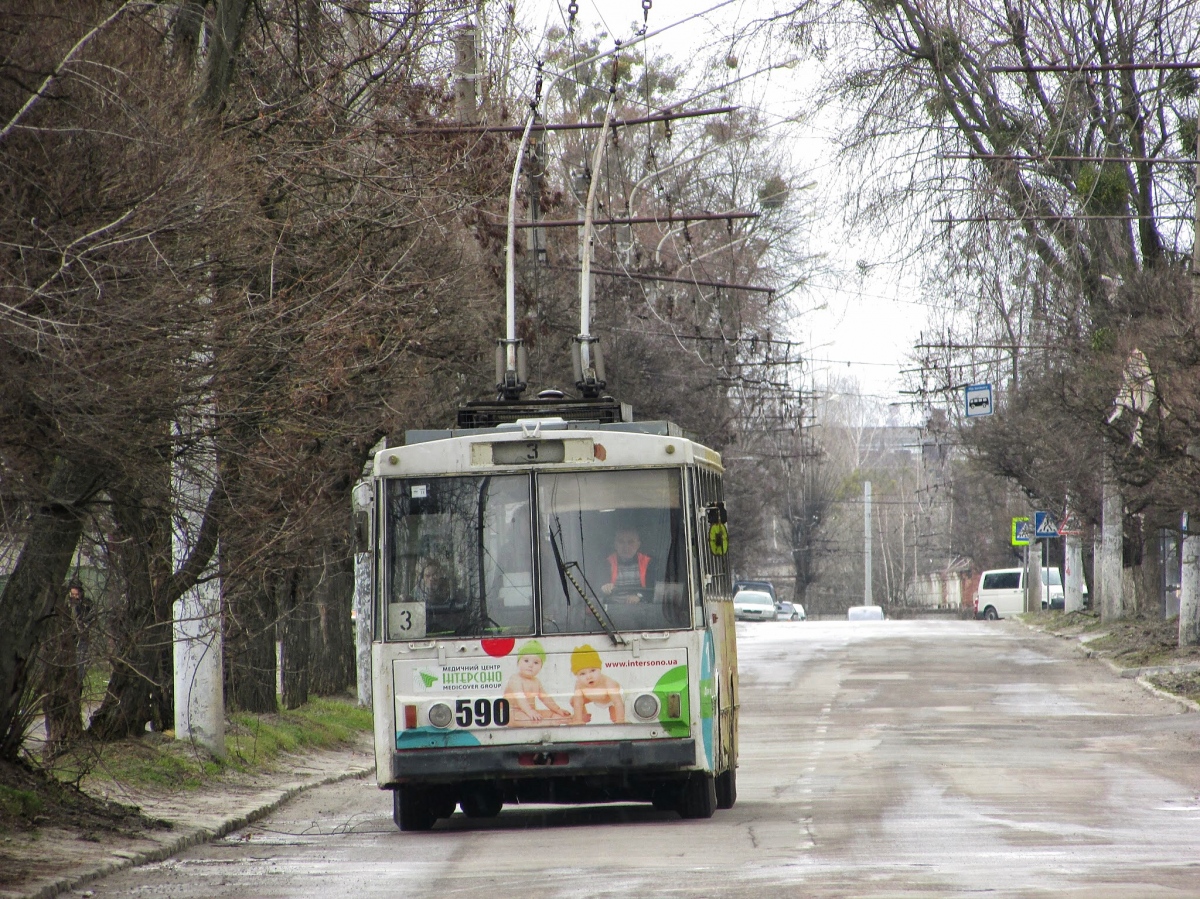 Львов, Škoda 14Tr11/6 № 590
